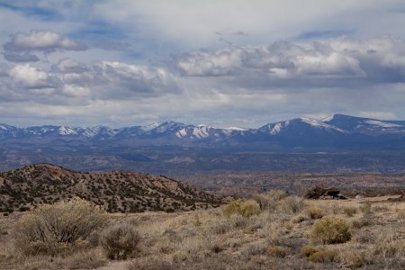 Uitzicht vanaf de camping in Taos